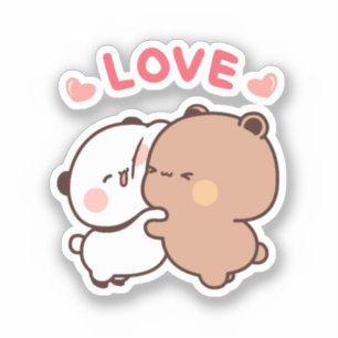 Sticker Cute Kawaii Chubby Mochi Panda ours