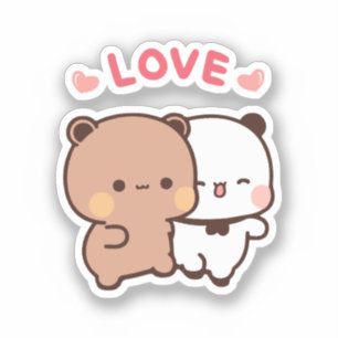 Sticker Cute Kawaii Chubby Mochi Panda ours