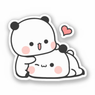 Sticker Cute Kawaii Chubby Mochi Panda ours