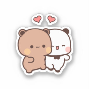 Sticker Cute Kawaii Chubby Mochi Panda ours