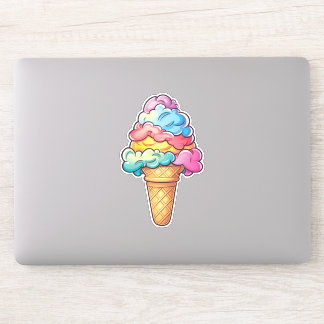 Sticker Cute Kawaii Cone de crème glacée | Sweet Treat