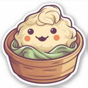 Sticker Cute Kawaii Dim Sum Chinois Dumpling