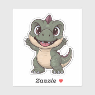 Sticker Cute Kawaii Dinosaur Adorable Dino Design pour le