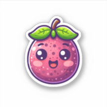 Cute kawaii fruit de la passion