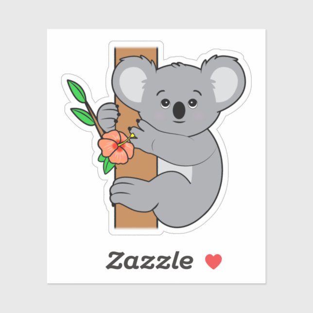 Sticker Cute Koala (Feuille)