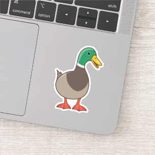 Sticker Cute Mallard Duck
