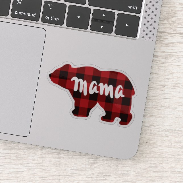 Sticker Cute Mama ours design mère cadeau de jour (Détail)