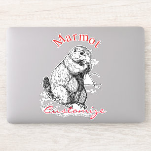 Sticker Cute Marmot Animal Thunder_Cove