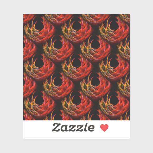 Sticker Cute Modern Boho Elegant Abstract Art Pattern #503 (Feuille)