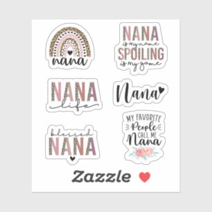 Sticker Cute Nana, Cadeau pour grand-mère, Cadeau grand-mè