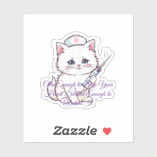 Sticker Cute Nurse Cat Nursing Student Graduation