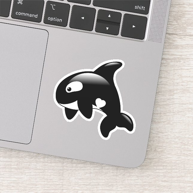 Sticker Cute Orca Whale (Détail)