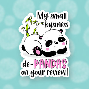 Sticker Cute Panda Pun amusant Laisser un commentaire Peti