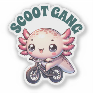 Sticker Cute Pastel Axolotls Nouveaux modèles Vinyl St