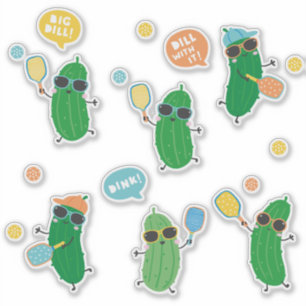 Sticker Cute Pickleball