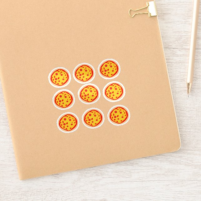 Sticker Cute Pizza (Carnet)