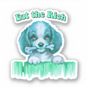 Sticker Cute Retro Puppy - Mange Rich