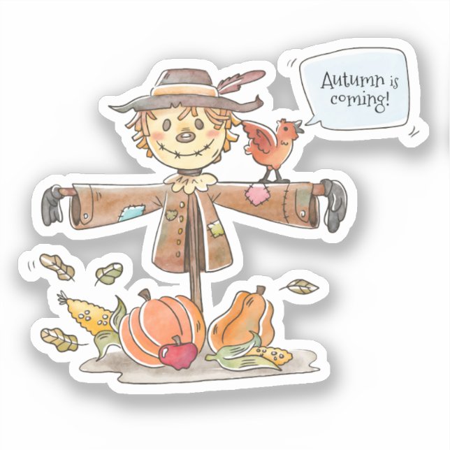 Sticker Cute Scarecrow (Recto)