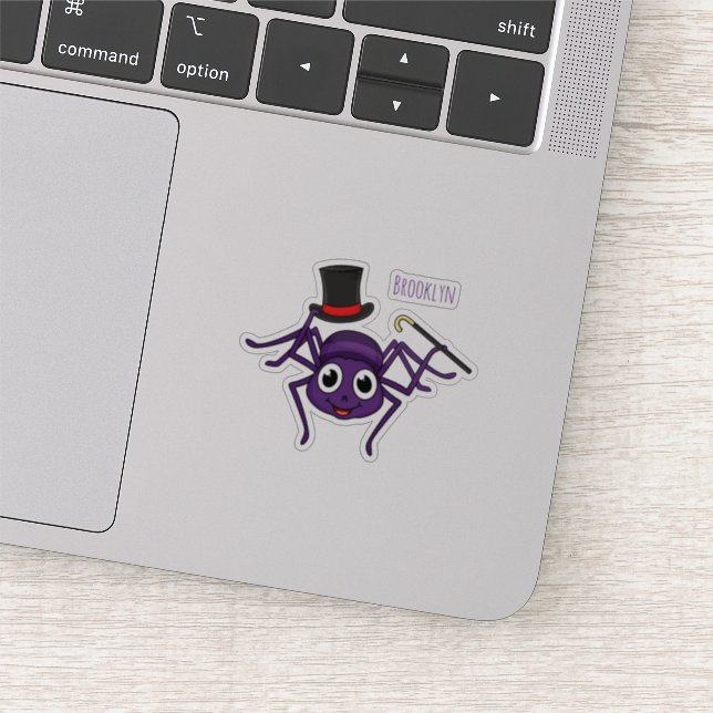 Sticker Cute Spider dans le top a un dessin animé (Détail)
