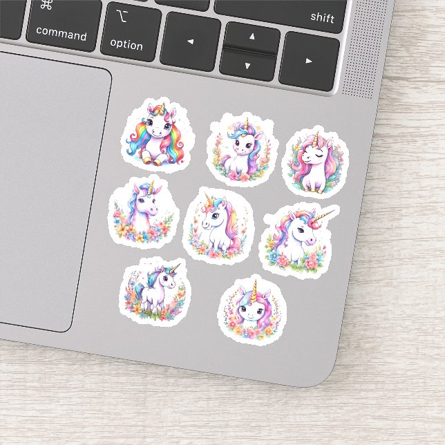 Sticker Cute Unicorn Cool Unicorn positif (Détail)