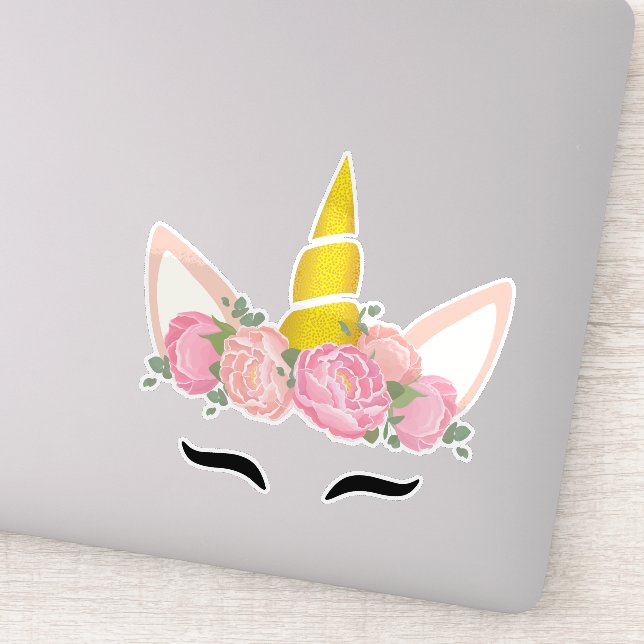 Sticker Cute Unicorn, Little Unicorn, Magic Unicorn (Détail)