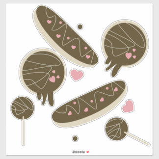 Sticker Cute Valentines Day Sweets Donut Bakery