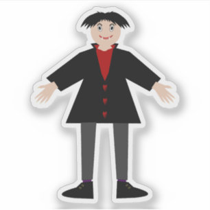 Sticker Cute Vampire Halloween