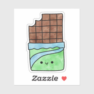 Sticker Cute yummy chocolat bar