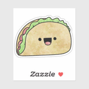 Sticker Cute yummy taco