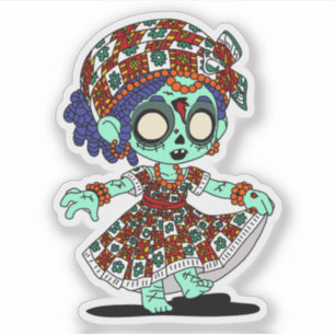 Sticker Cute Zombie Ouest-Africain