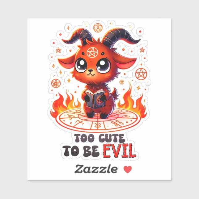 Sticker Cutesse infernale (Feuille)