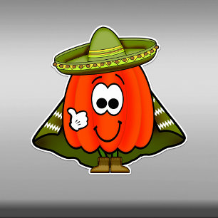 Sticker Cutie Cartoon Hot Habanero Pepper Vinyl