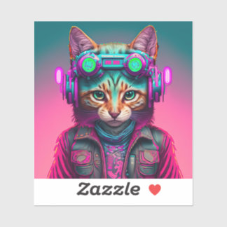 Sticker Cyberpunk Chat 1