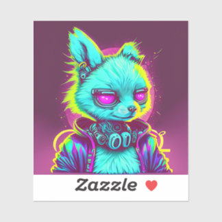 Sticker Cyberpunk Rabbit 1