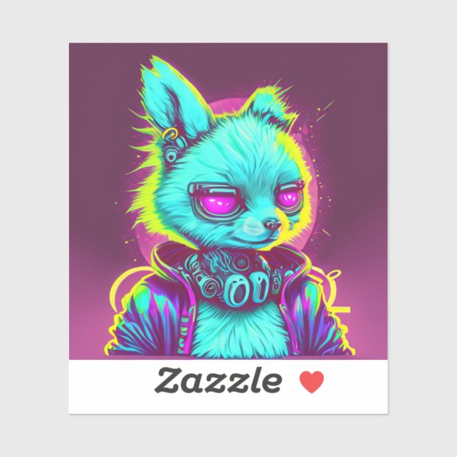 Sticker Cyberpunk Rabbit 1 (Feuille)