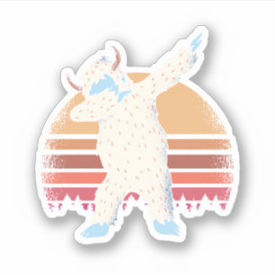 Sticker Dabbing Dabbing YETI Ado Cool graphique de dessin