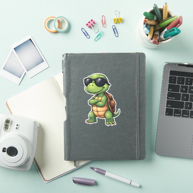 Sticker Dabbing Sea Turtle Amoureux des animaux Sauvez Les (Couverture iPad)