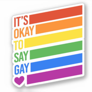 Sticker D'accord pour dire gay