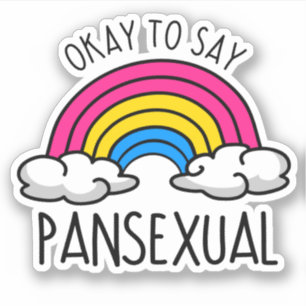 Sticker D'accord pour dire pansexuel