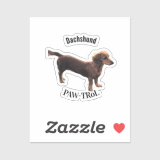 Sticker Dachshund Paw-trol