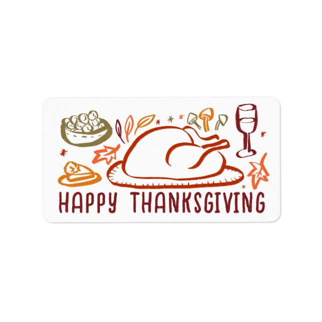 Sticker d'action de Bon thanksgiving de Whimssel (Devant)