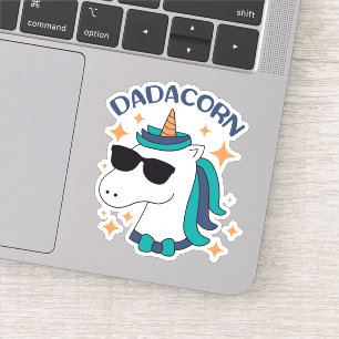 Sticker Dadacorn Avec Lunettes De Soleil