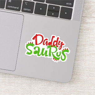 Sticker Daddy Saurus Dinosaur