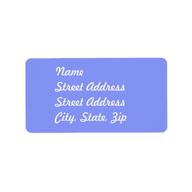 Sticker d'adresse bleu bébé (Devant)