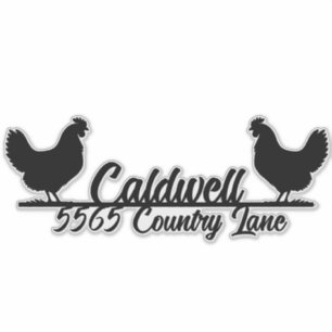 Sticker d'adresse de boîte aux lettres personnalis