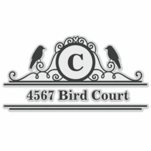 Sticker d'adresse de boîte aux lettres personnalis