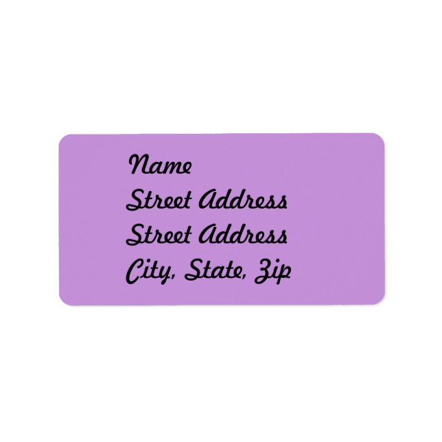 Sticker d'adresse de lavande pastel clair (Devant)