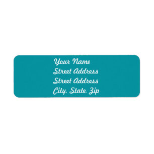 Sticker d'adresse de retour Aqua