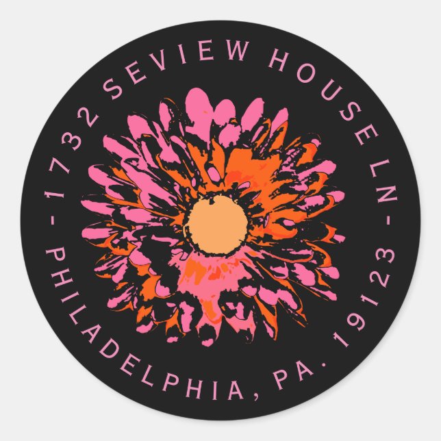 Sticker d'adresse de retour Bat mitzvah SI JOLIE (Devant)