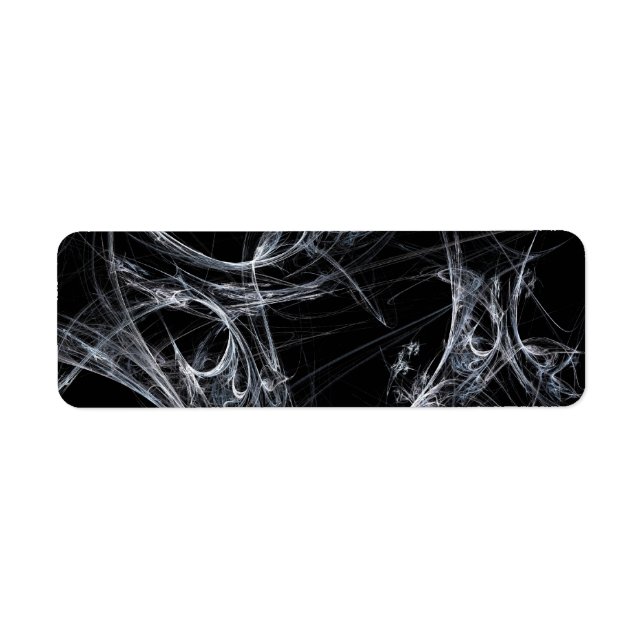 Sticker d'adresse de retour de Spider Web Fract Ar (Devant)